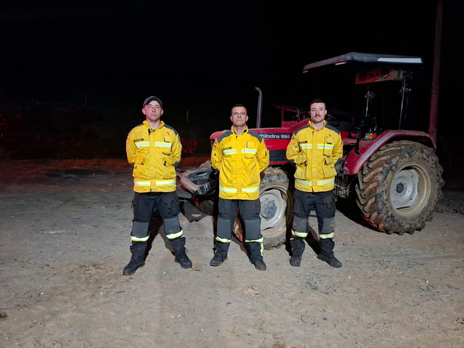 Bombeiros resgatam vaca que caiu em ribanceira em Alfredo Wagner