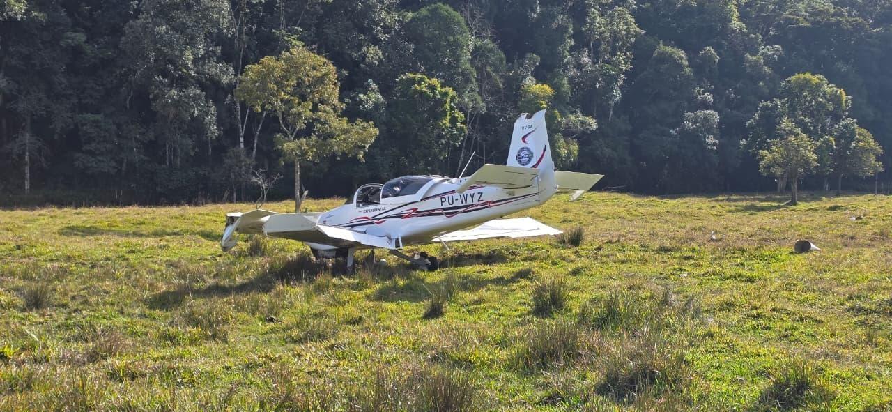 Aeronave faz pouso forçado em Presidente Nereu