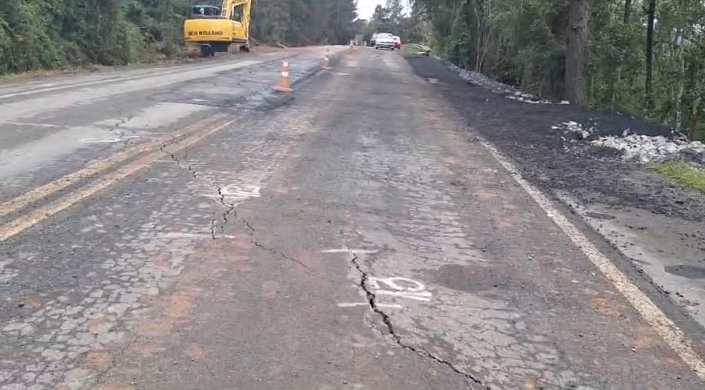 BR-282 poderá ficar interditada por até sete dias em Alfredo Wagner