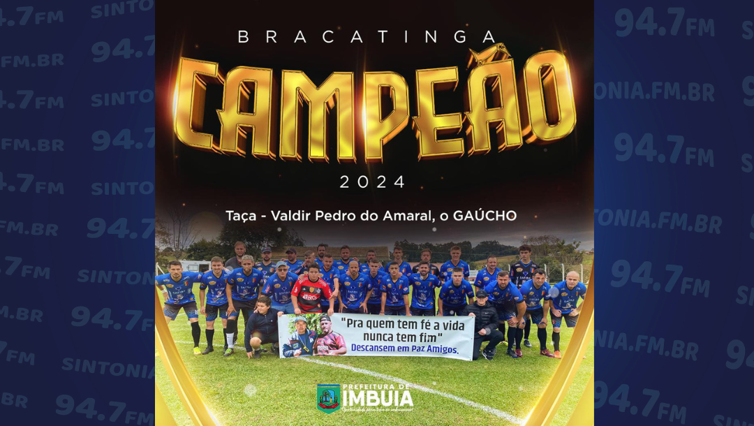 Bracatinga é campeã do Campeonato Municipal de Futebol de Campo de Imbuia