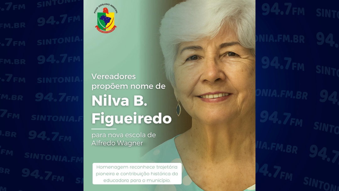 Câmara de Alfredo Wagner aprova moção para nomear escola em homenagem a Nilva Figueiredo