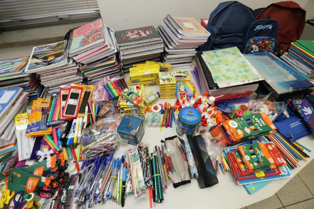 Campanha arrecada materiais escolares para crianças carentes em Ituporanga