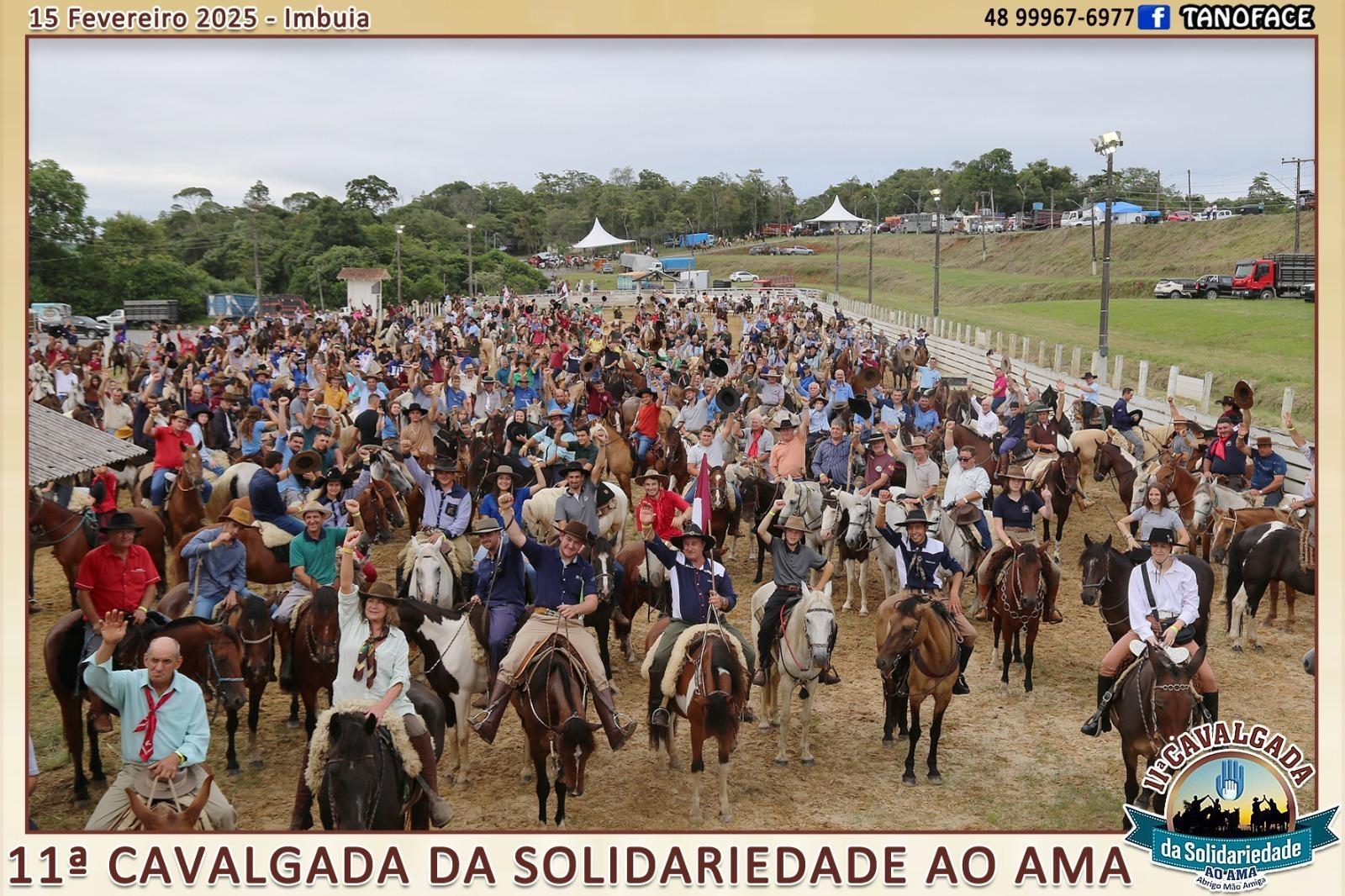 Cavalgada beneficente reúne 1.200 participantes e arrecada mais de R$ 150 mil para Abrigo Mão Amiga