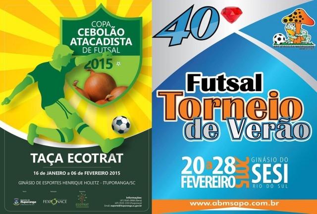 Cebolão e Torneio de Verão movimentam o Futsal no Alto Vale nesse início de 2015