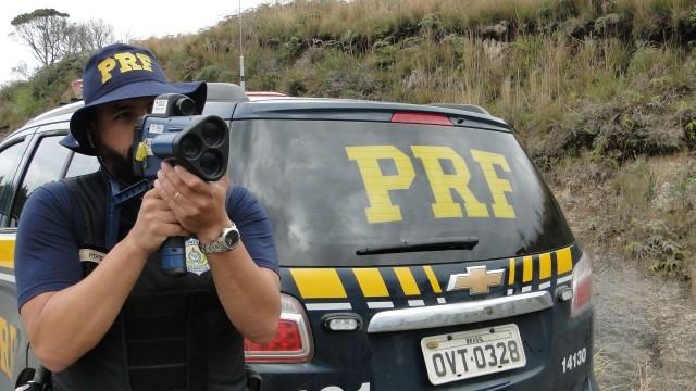 Fiscalização de excesso de velocidade em Rancho Queimado, na BR-282