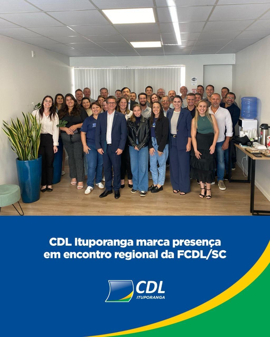 CDL Ituporanga marca presença em encontro regional da FCDL/SC
