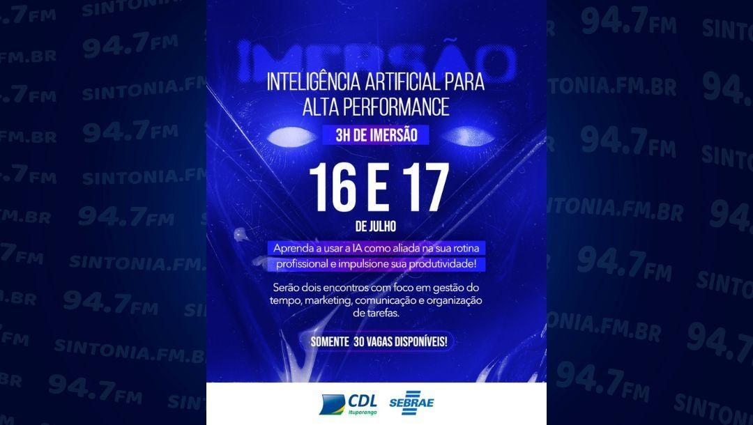 CDL oferta curso “Inteligência Artificial para Alta Performance” aos associados