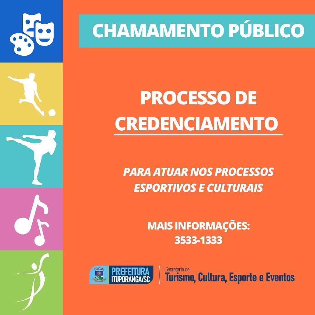 Chamamento Público busca credenciar instrutores para várias áreas em Ituporanga
