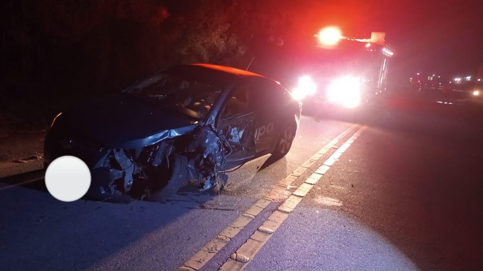 Colisão entre três veículos mobiliza equipes de resgate na BR-282 em Bom Retiro