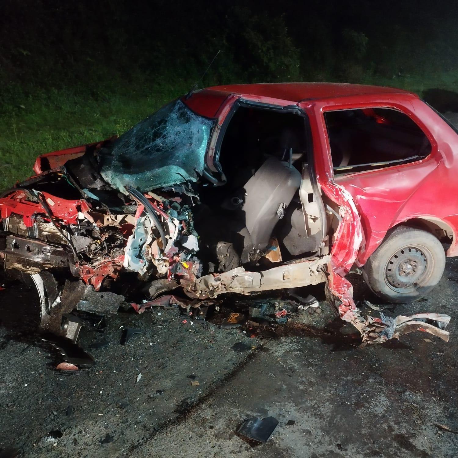 Colisão frontal na SC-350 deixa um morto e três feridos em Ituporanga