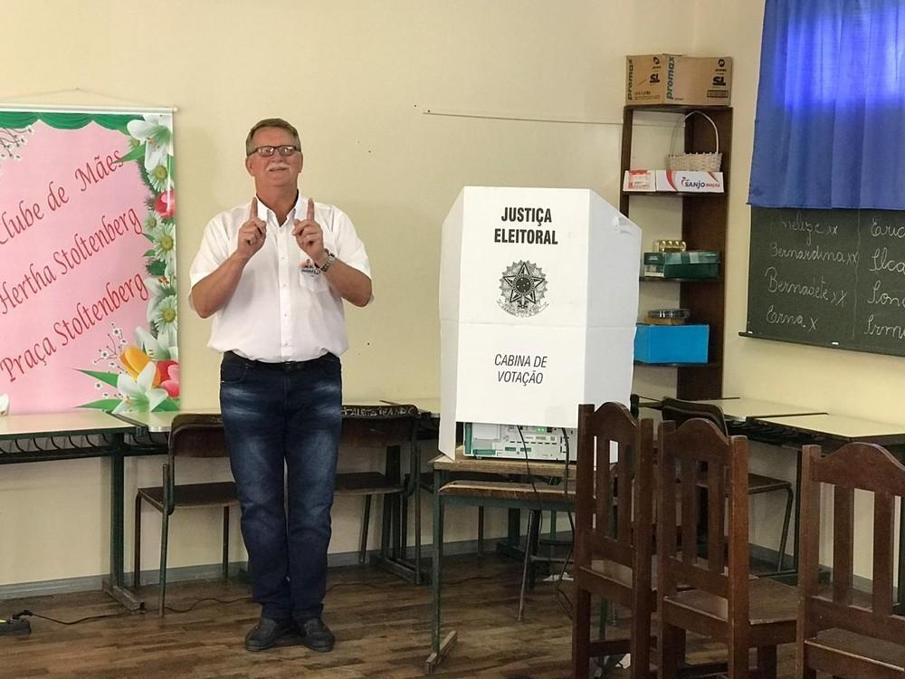 Com diferença de 44 votos, Helmut Stoltenberg foi eleito prefeito de Vidal Ramos