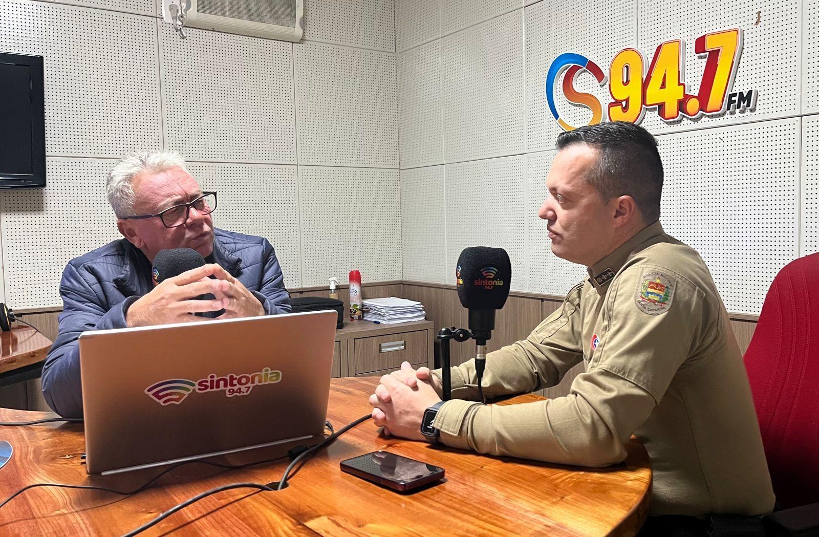 Comandante da Polícia Militar explica sobre as funções dos agentes de trânsito em Ituporanga