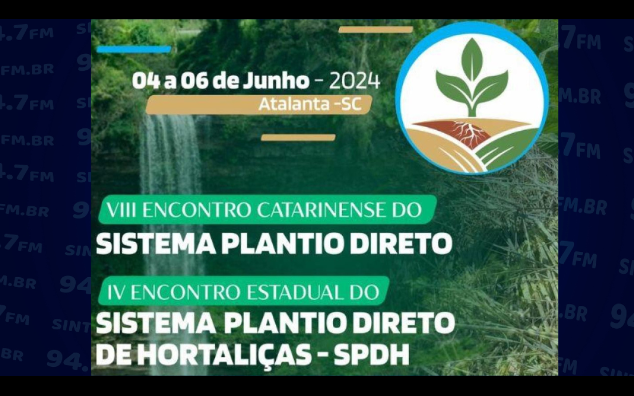 Começa nesta terça-feira (4) o Seminário Estadual sobre Plantio Direto na cidade de Atalanta