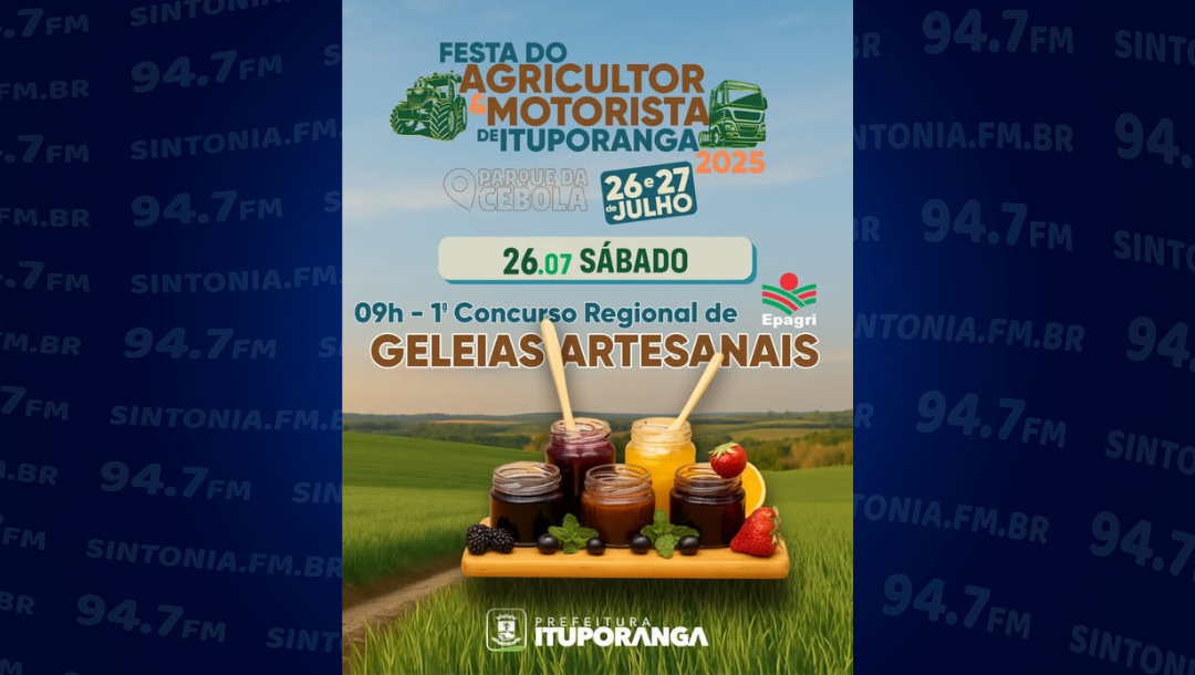 Concurso de geleias artesanais será uma das novidades da Festa do Agricultor e Motorista de Ituporanga