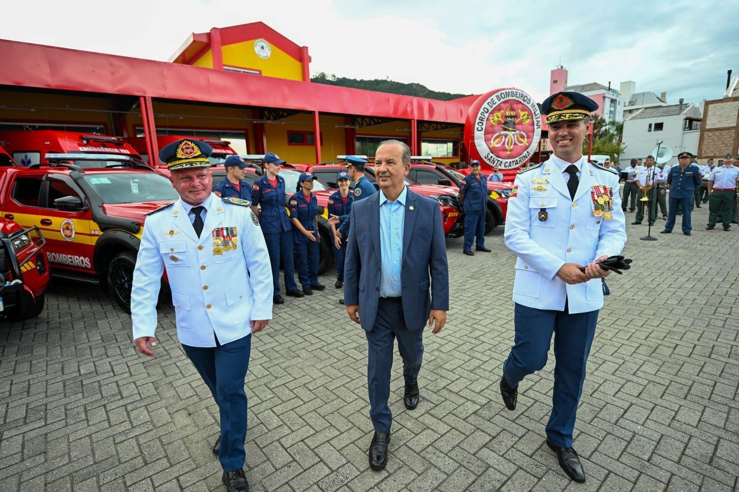 Coronel Fabiano de Souza reassume o comando-geral do Corpo de Bombeiros Militar de Santa Catarina