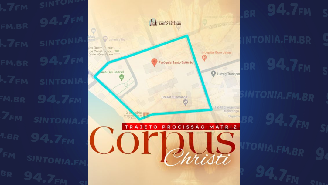 Corpus Christi terá tapete solidário em Ituporanga