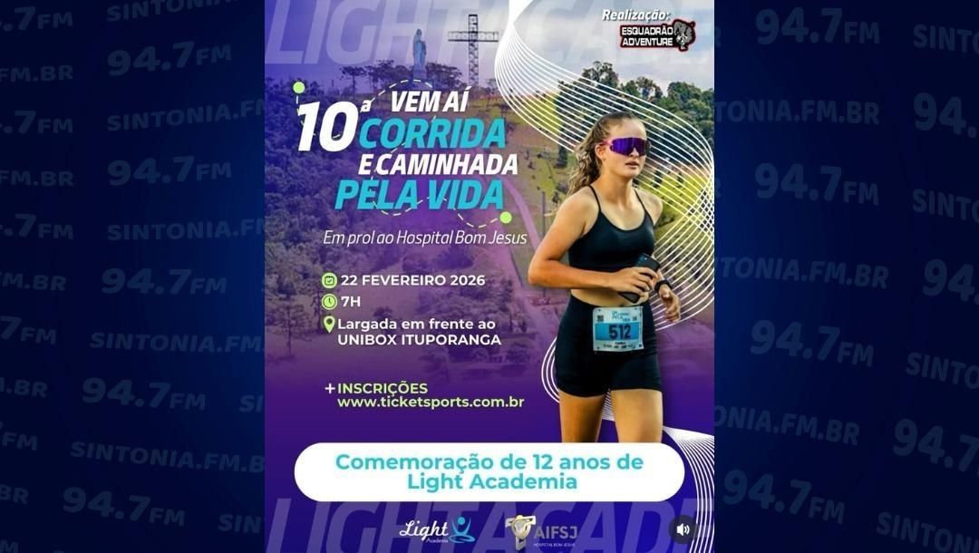 Corrida e Caminhada Pela Vida chega à 10ª edição com mais de cinco toneladas de alimentos arrecadados para o HBJ