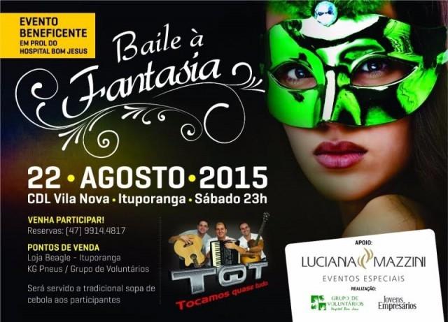 Baile à Fantasia será realizado em agosto em prol do Hospital Bom Jesus