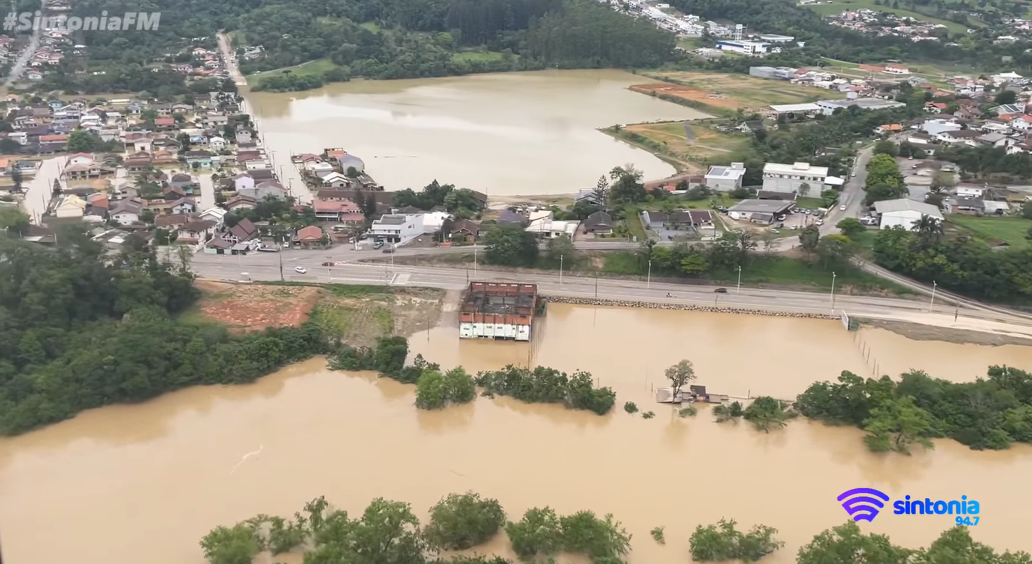 Defesa Civil de Rio do Sul mantém a cota de inundação de 12 metros e cota de atenção em 13 metros