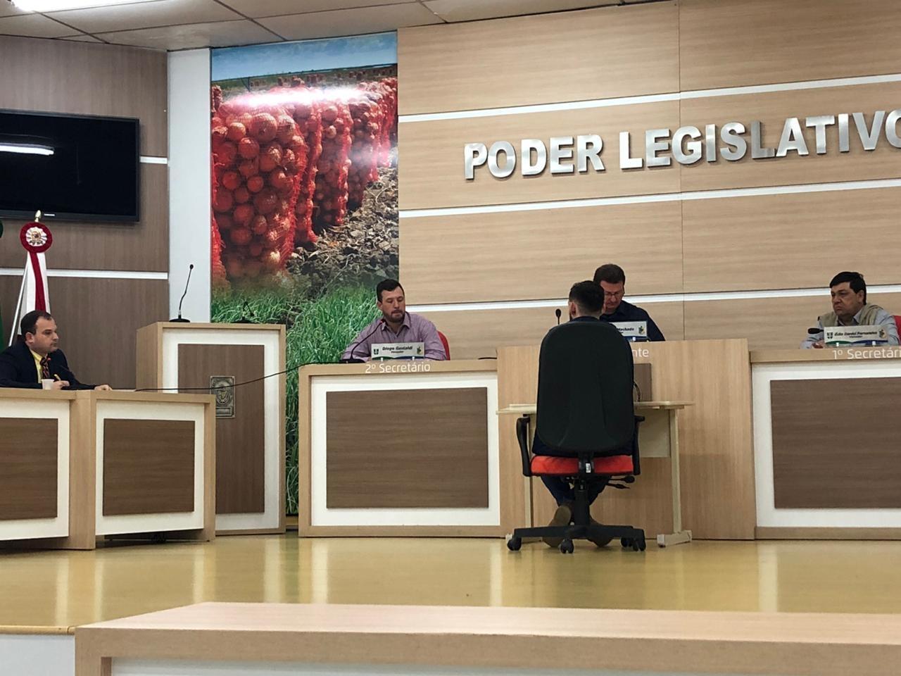 Defesa dispensa testemunhas do prefeito afastado de Ituporanga durante depoimento na CPP na Câmara de Vereadores