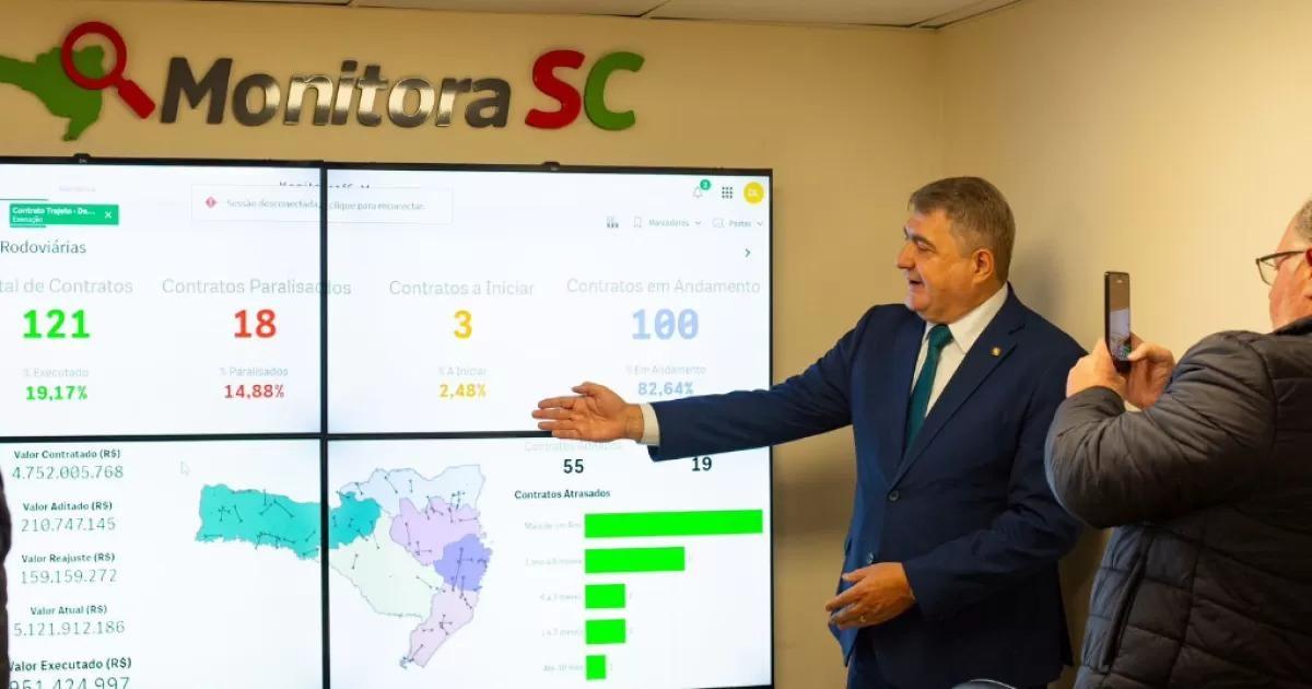 Deputado Antídio Lunelli apresenta plataforma para acompanhar progresso de obras em Santa Catarina