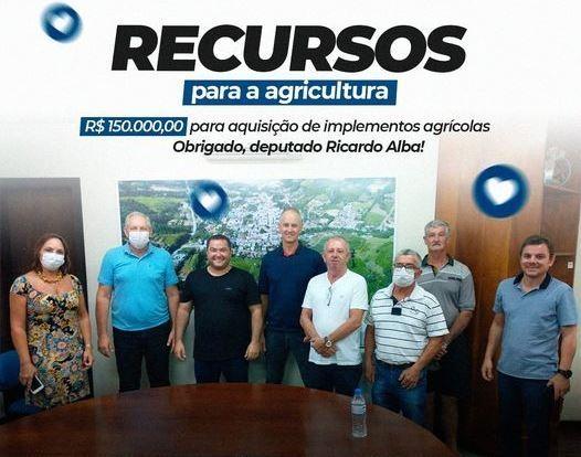 Deputado Alba destina R$ 150 mil para Vidal Ramos