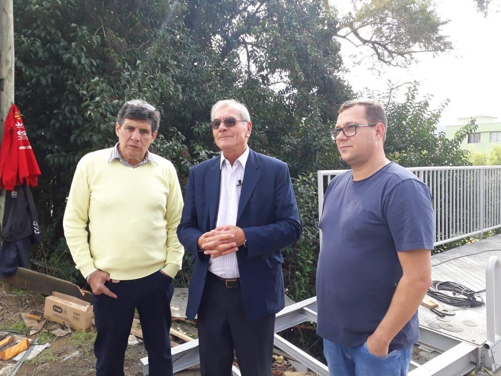 Deputado Estadual Silvio Dreveck (PP) visita obra em Ituporanga