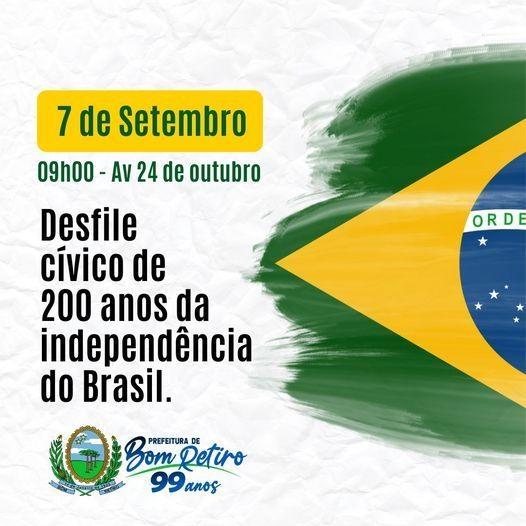 Desfile Cívico está mantido em Bom Retiro