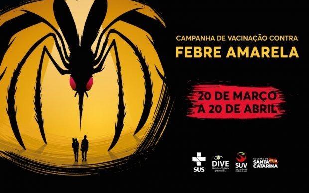 DIVE/SC confirma óbito por febre amarela em Santa Catarina