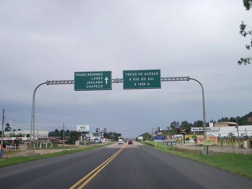 DNIT alerta para bloqueio total da BR-470 em Rio do Sul neste domingo