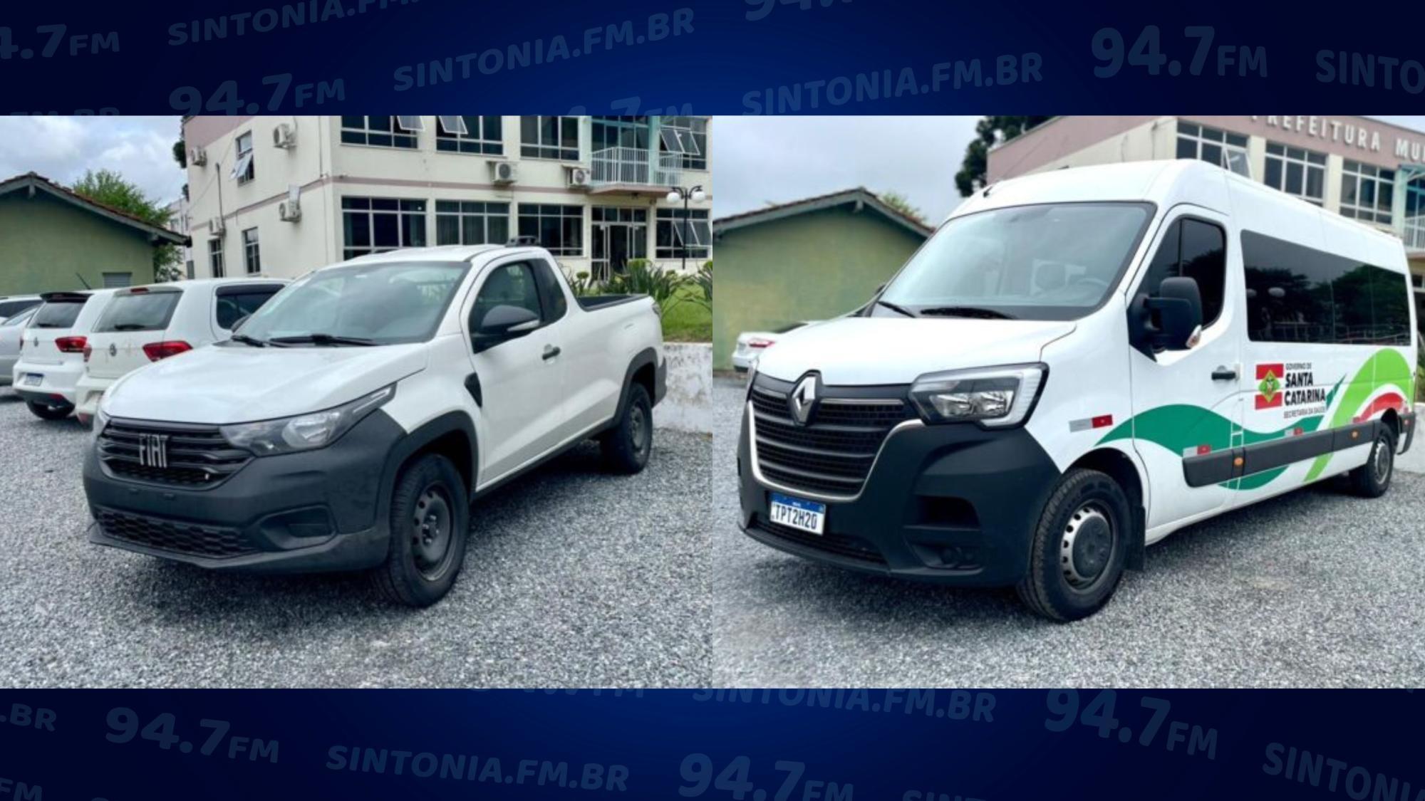 Dois novos veículos passam a integrar a frota municipal de Imbuia; neste sábado tem feira multissetorial