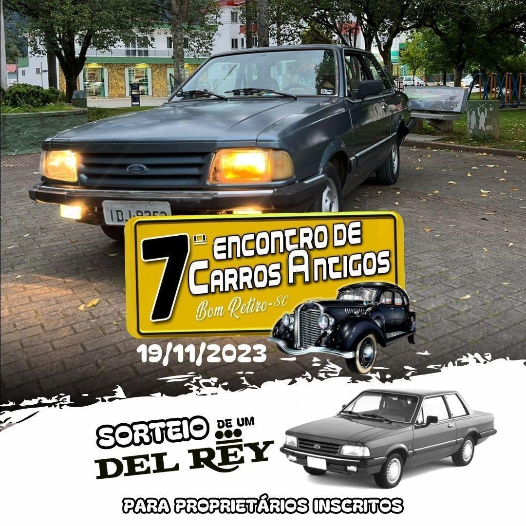 Domingo (19) tem o 7º Encontro de Carros Antigos em Bom Retiro
