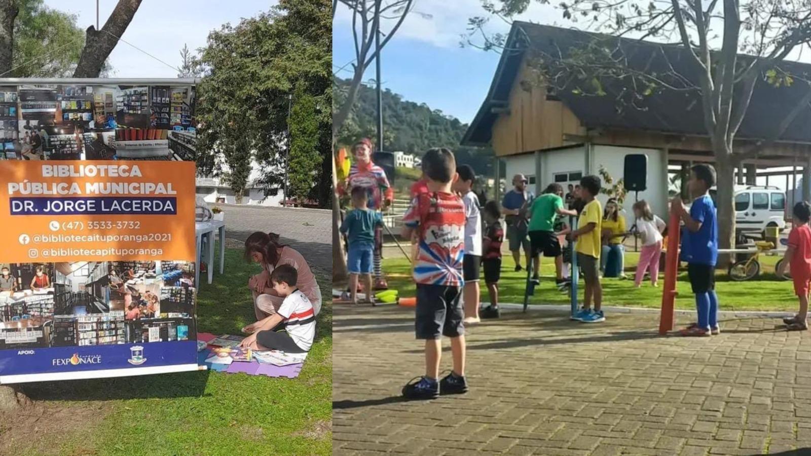 Domingo no Parque terá música, doação de livros e atividades para crianças
