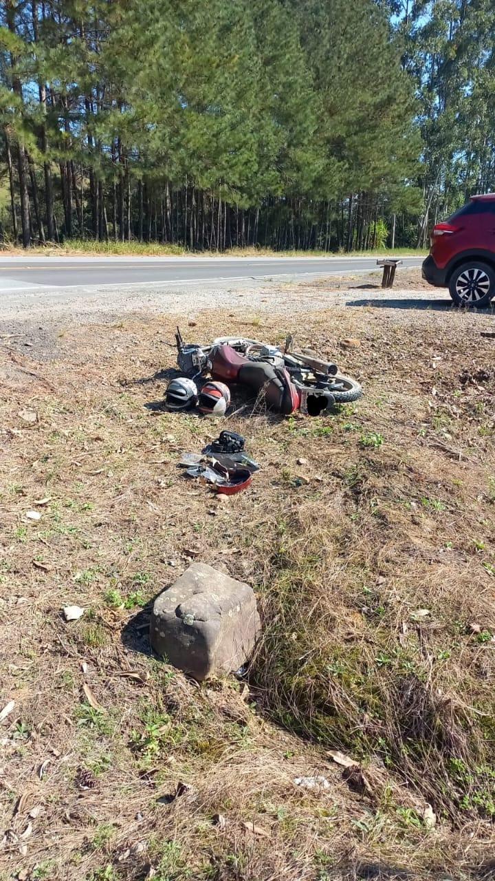 Duas pessoas ficam gravemente feridas em acidente na SC-350 entre Ituporanga e Alfredo Wagner 