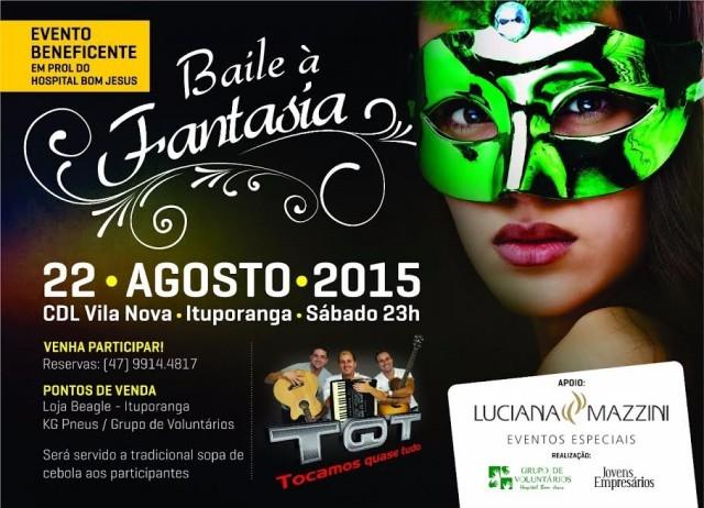 Baile à Fantasia será realizado em agosto em prol do Hospital Bom Jesus
