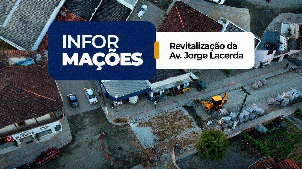 Empresa inicia substituição de material deteriorado na Avenida Jorge Lacerda em Vidal Ramos