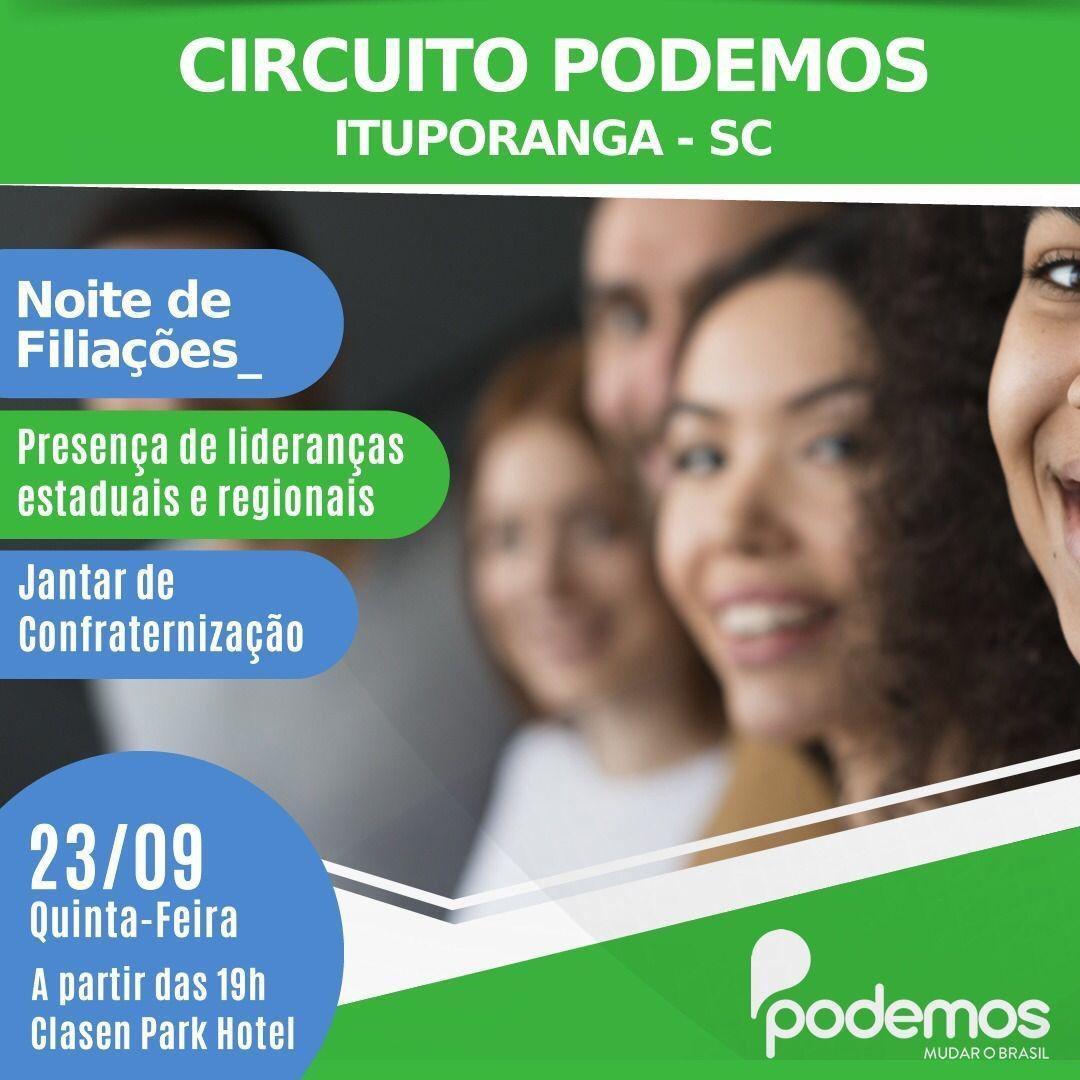 Encontro do Podemos reúne lideranças em Ituporanga