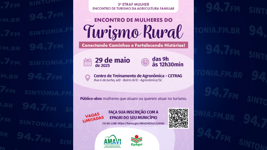 Encontro regional incentiva mulheres no turismo rural no Alto Vale