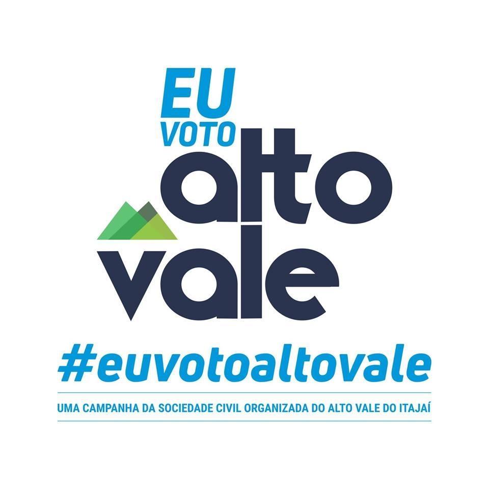 Entidades lançam campanha 'EU VOTO ALTO VALE'