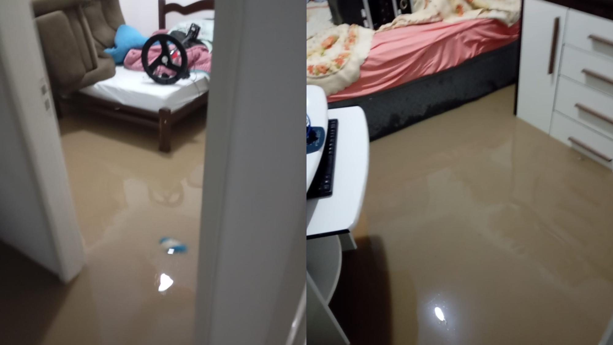 Enxurrada e inundação afetam 57 residências em Bom Retiro