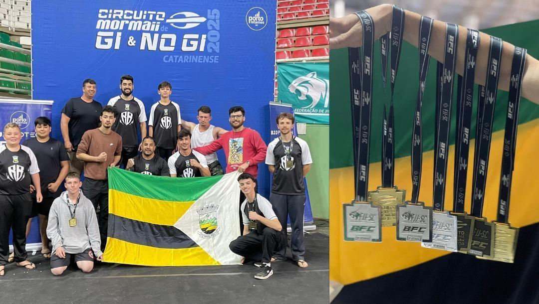 Equipe de Petrolândia conquista medalhas na 5ª etapa do Circuito Catarinense de Jiu-Jitsu
