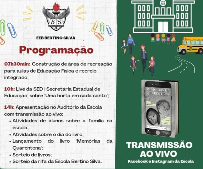 Escola Bertino Silva de Leoberto Leal realiza o "Dia da Família na Escola" neste sábado (17)