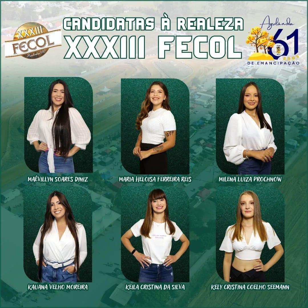 Escolha da rainha e princesas da FECOL de Agrolândia vai ser no dia 13 de Maio