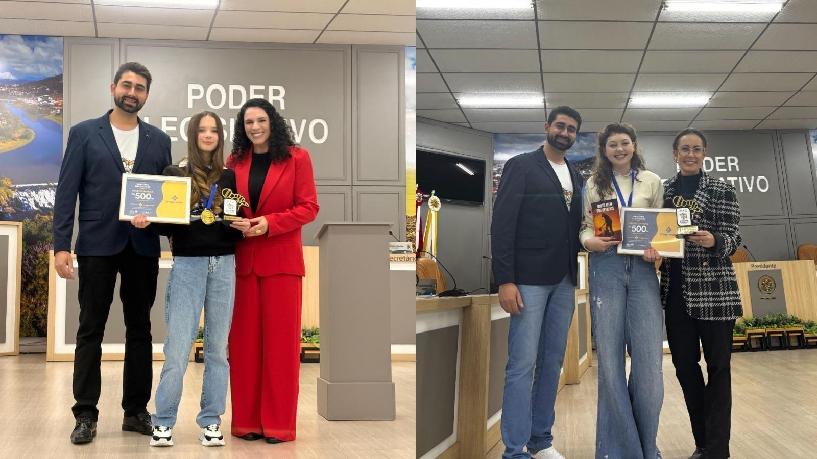Estudantes de Imbuia são campeãs do Concurso Oratória nas Escolas promovido pela JCI de Ituporanga