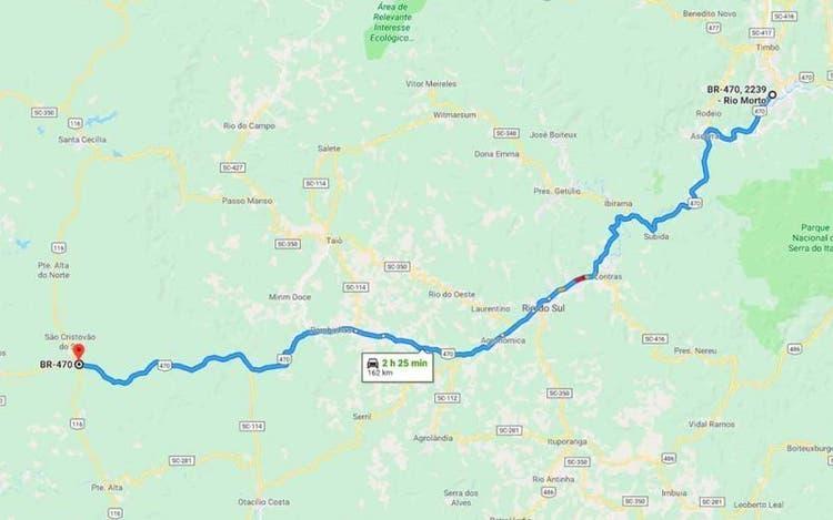 Estudo de viabilidade para duplicação BR-470 lançado há cinco anos ainda não está pronto