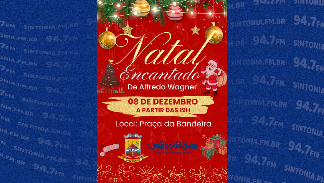 Natal Encantado de Alfredo Wagner é nesta sexta-feira (08)