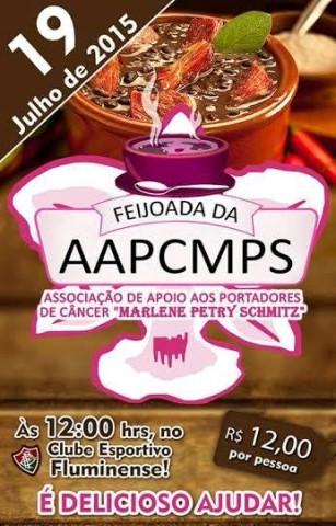 Associação de Apoio aos Portadores de Câncer em Vidal Ramos promove feijoada beneficente