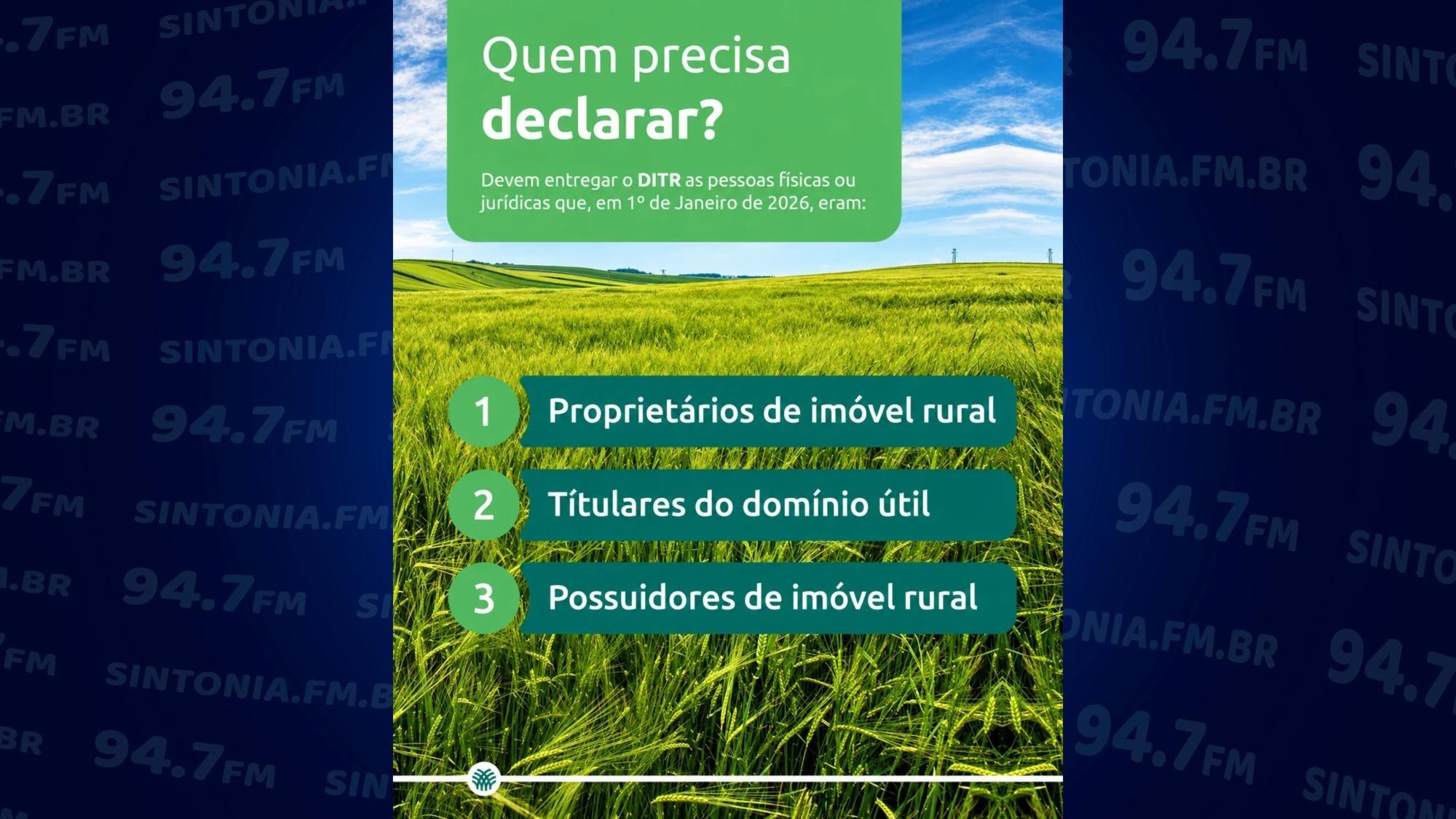 FAESC alerta produtores sobre atualização do Programa Gerador da Declaração do ITR