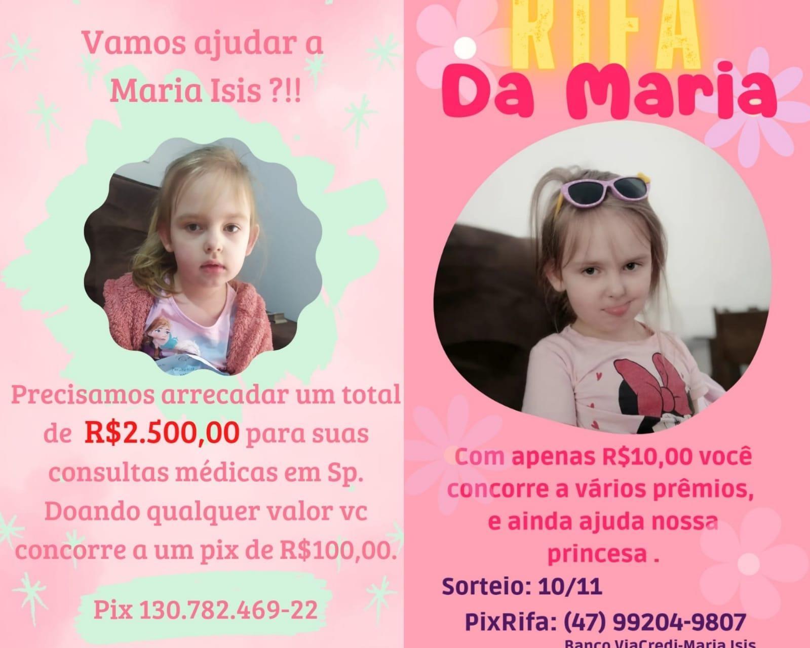 Família ituporanguense busca recursos para auxiliar no tratamento da pequena Maria Ísis