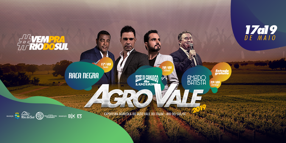 Feira da Agro Vale terá produtos da agricultura familiar